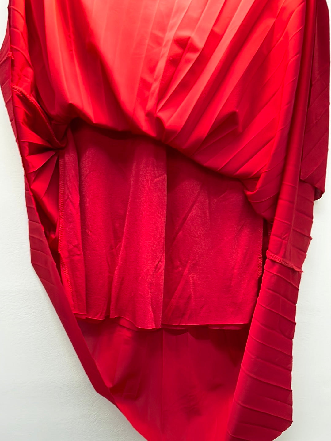 Red Pleated Skirt