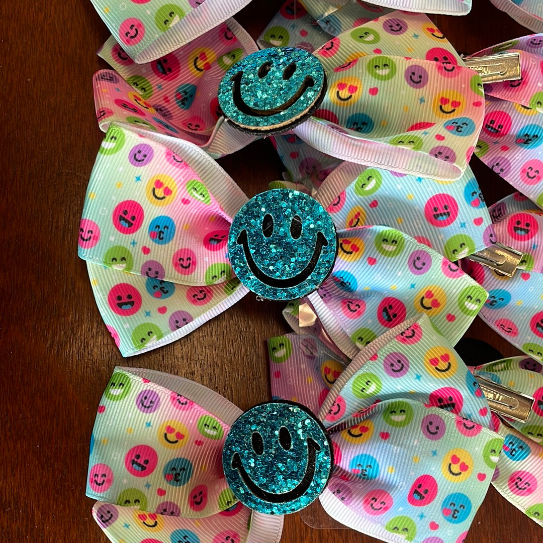 Smiley Hair Bows-Girls