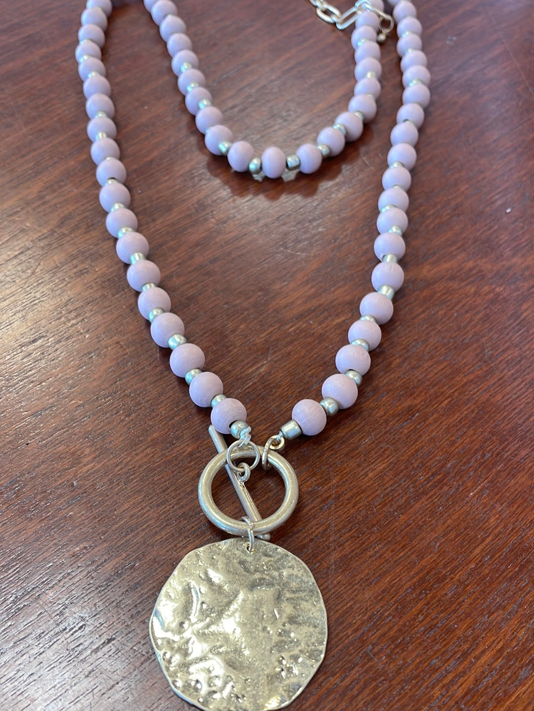 Garden Party Bead Toggle Necklace