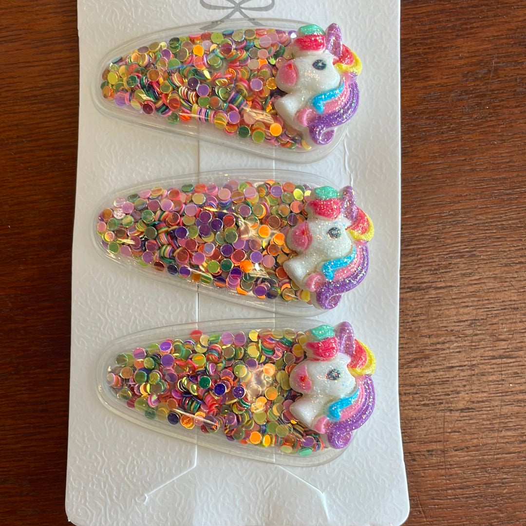 Glitter Clips-Girls