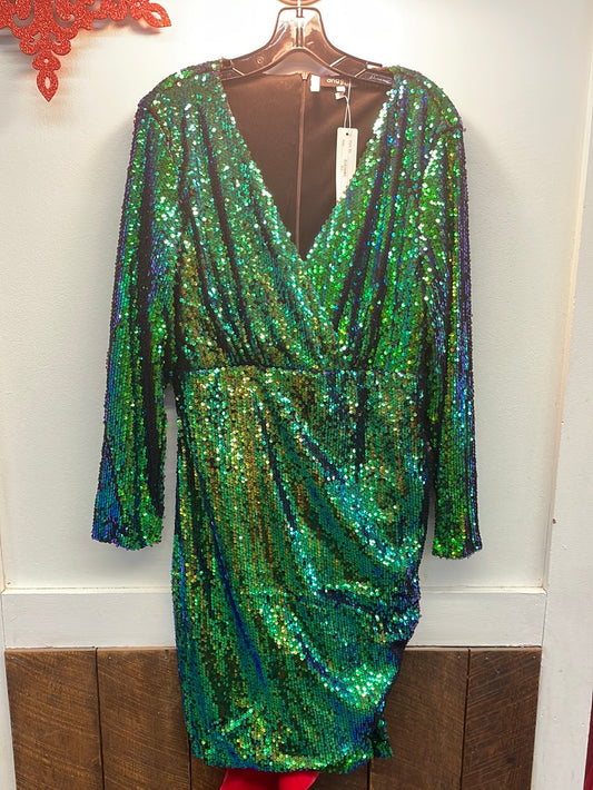 Mermaid Sequin Dress-Plus
