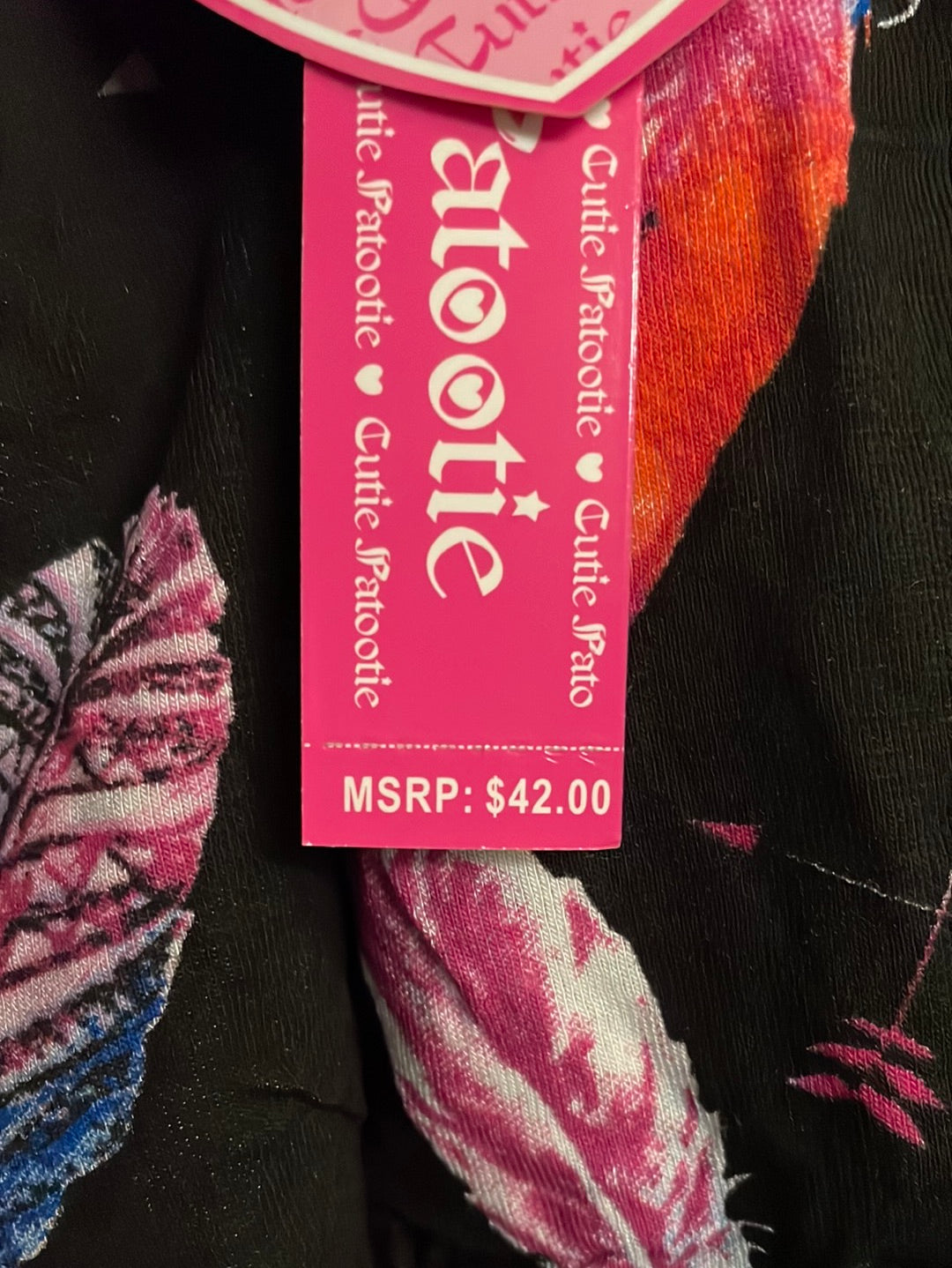 Feather Print Dress-Girls