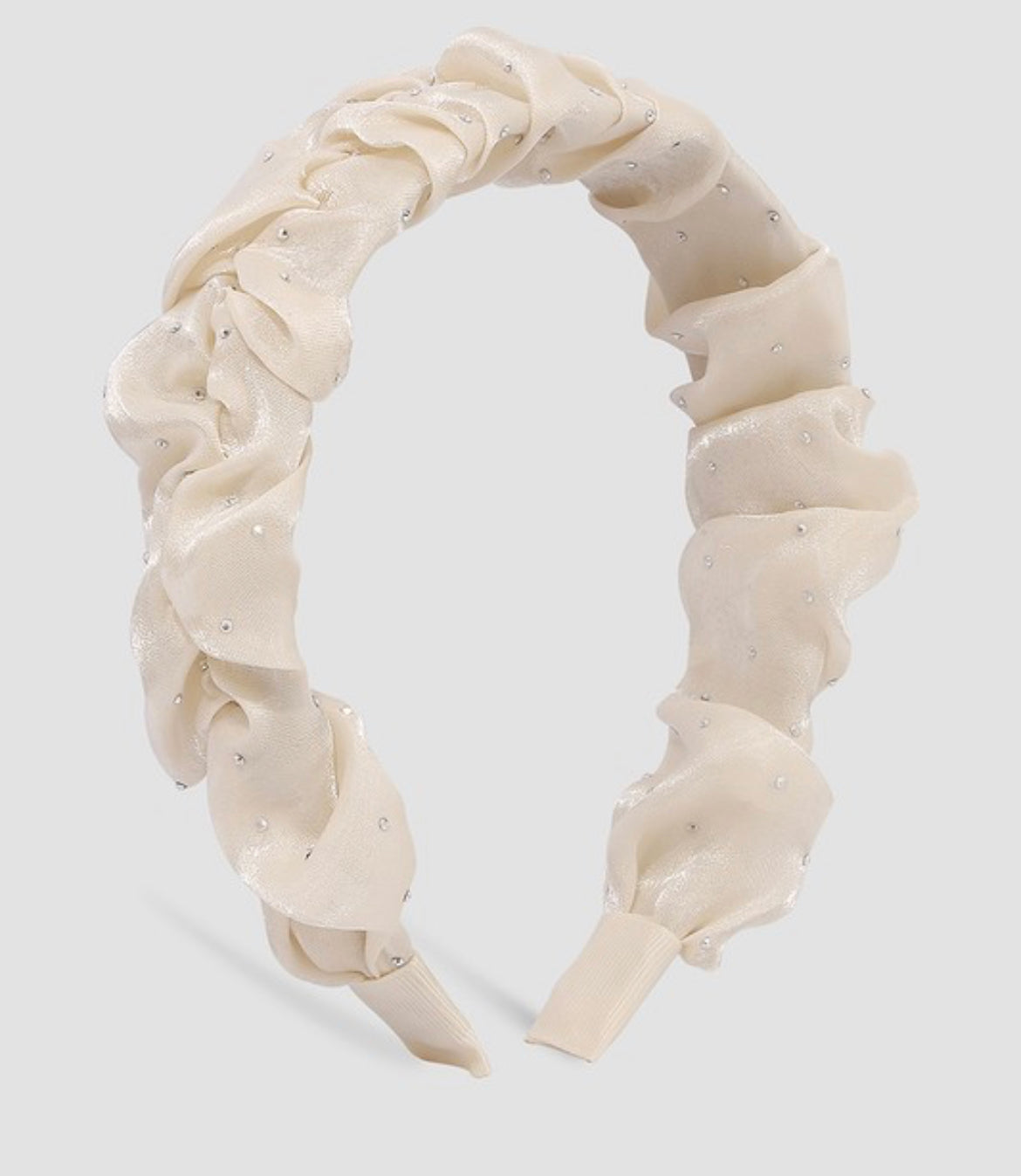 Embellished Ruched Headband