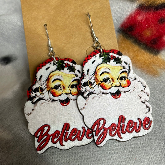 Vintage Wooden Earrings