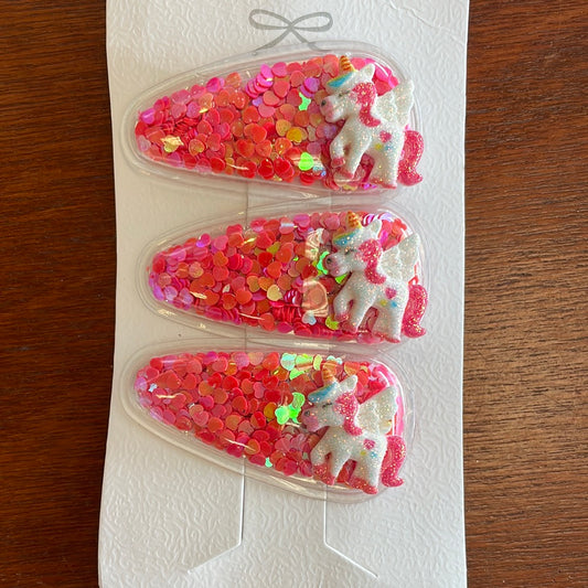 Glitter Clips-Girls
