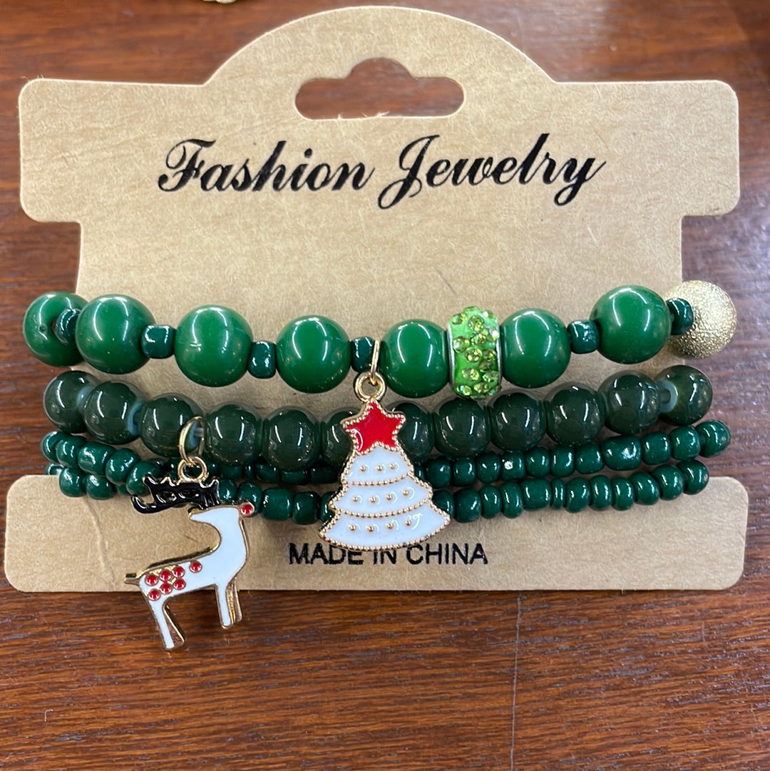 Christmas Stretch Bracelet Set