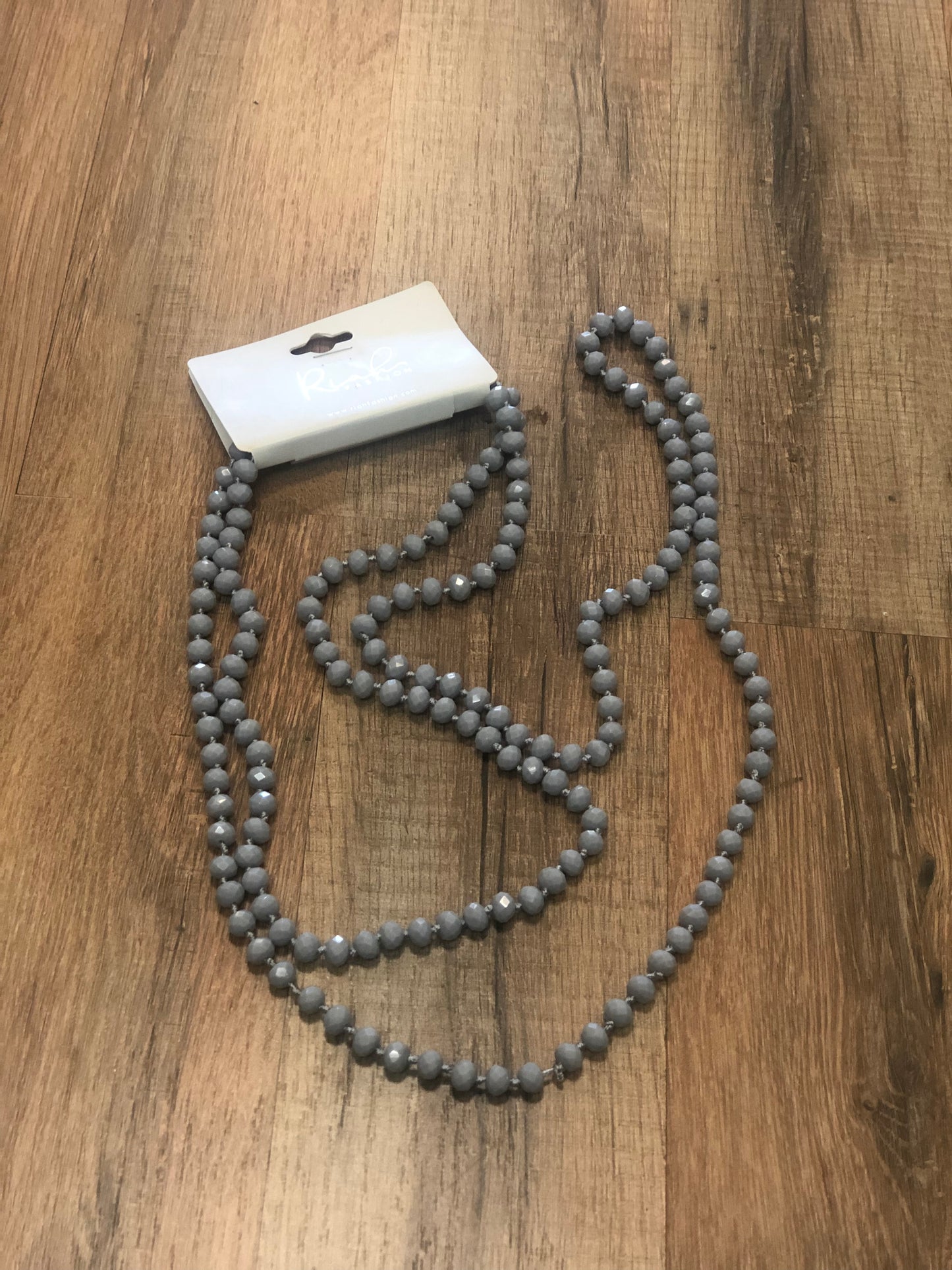60 in. Glass Beaded necklace