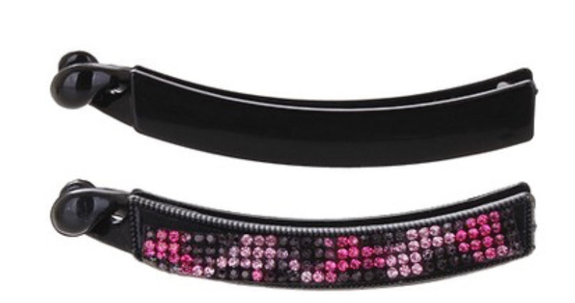 Rhinestone Leopard Banana Clip