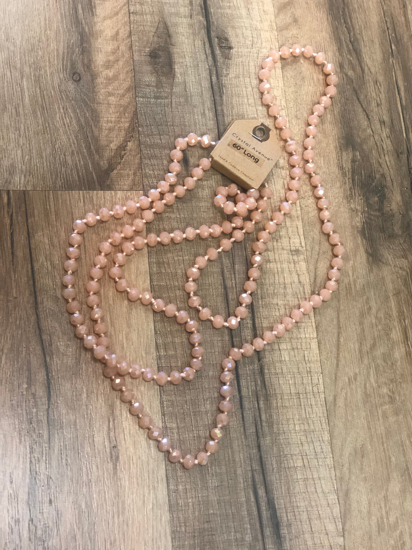 60 in. Glass Beaded necklace