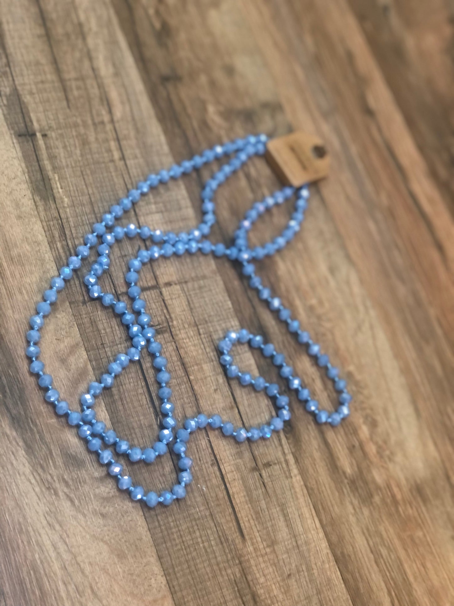60 in. Glass Beaded necklace