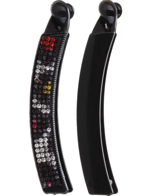 Rhinestone Leopard Banana Clip