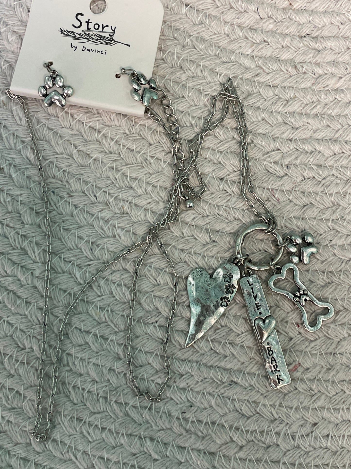 Live Love Bark Necklace Set
