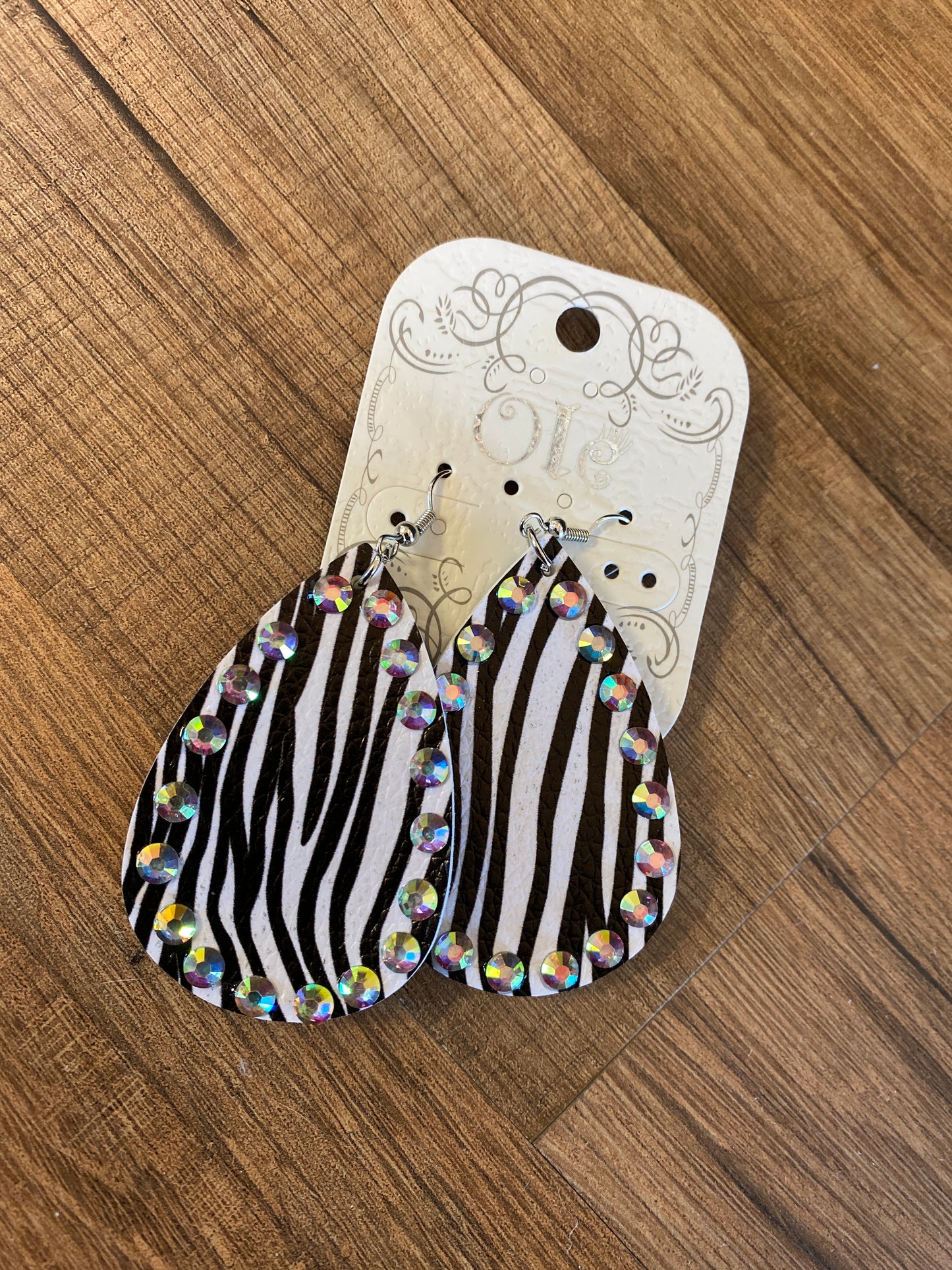 Zebra Earrings