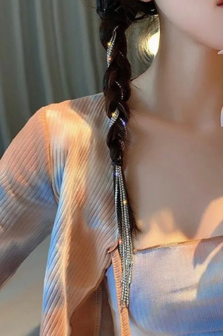 Rhinestone Extension Hair Clip