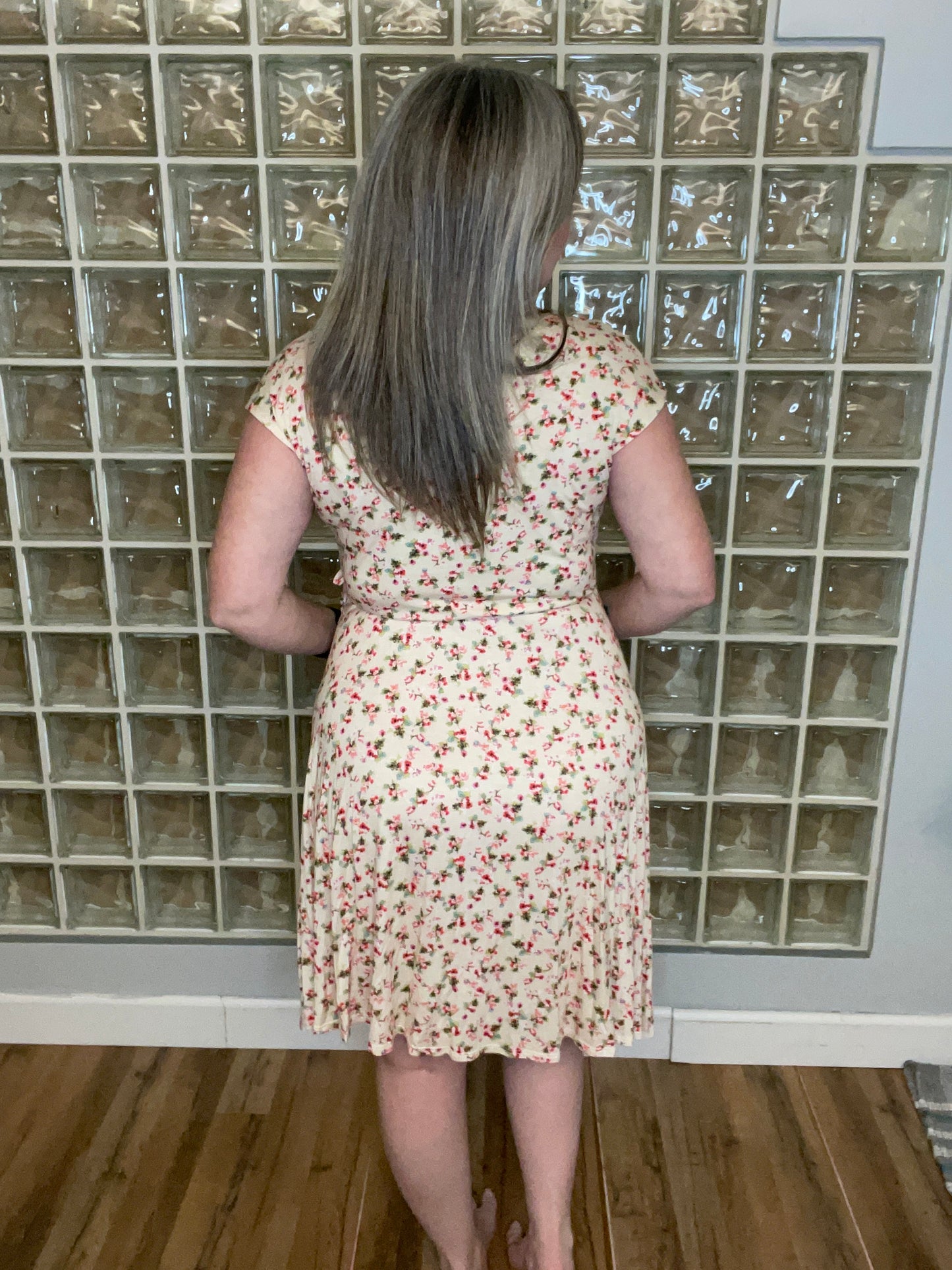 Floral Wrap Dress-Plus