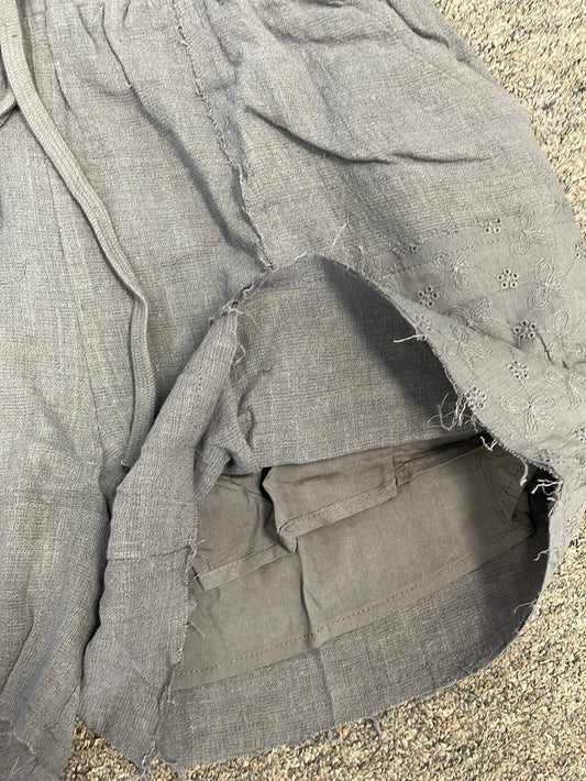 Patchwork Linen Shorts