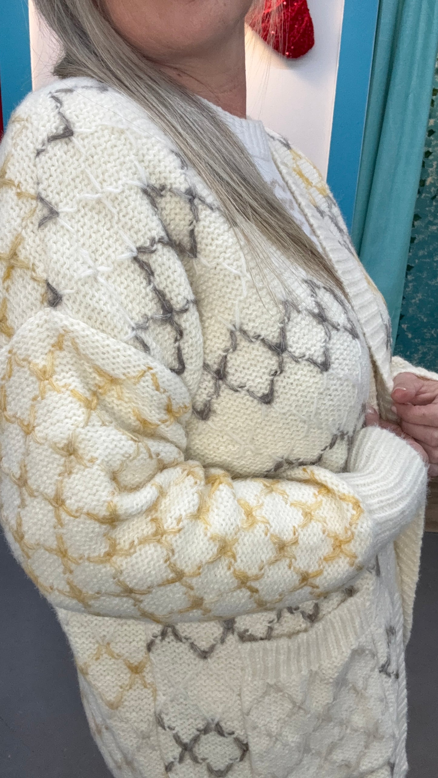 Heavy Sweater Cardigan-Plus