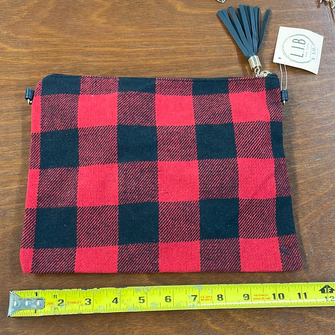 Buffalo Plaid Clutch