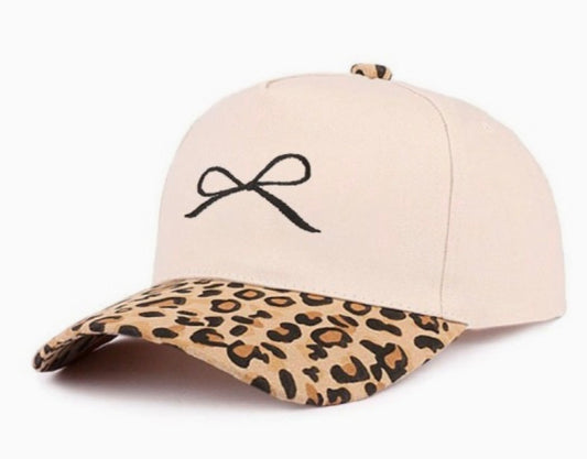 Leopard Bow Hat