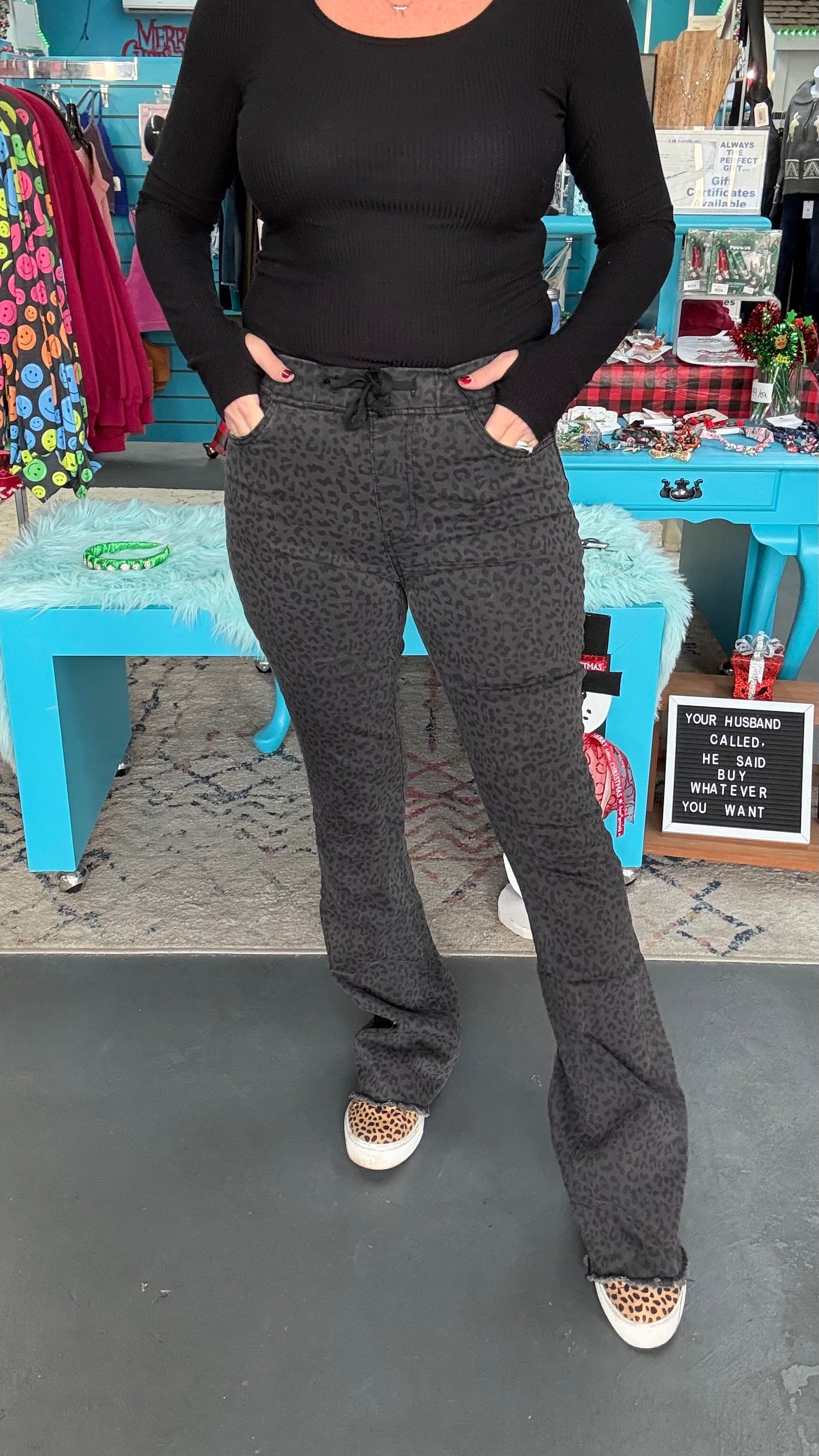 Leopard Flare Joggers