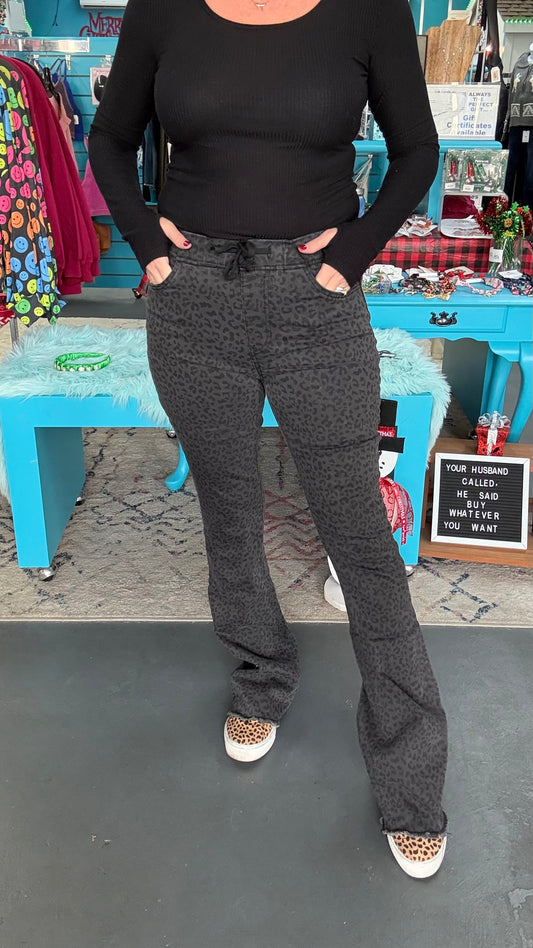 Leopard Flare Joggers