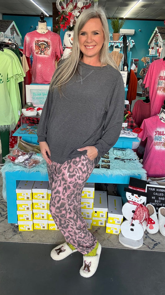 Charcoal Lounge Separates-Plus