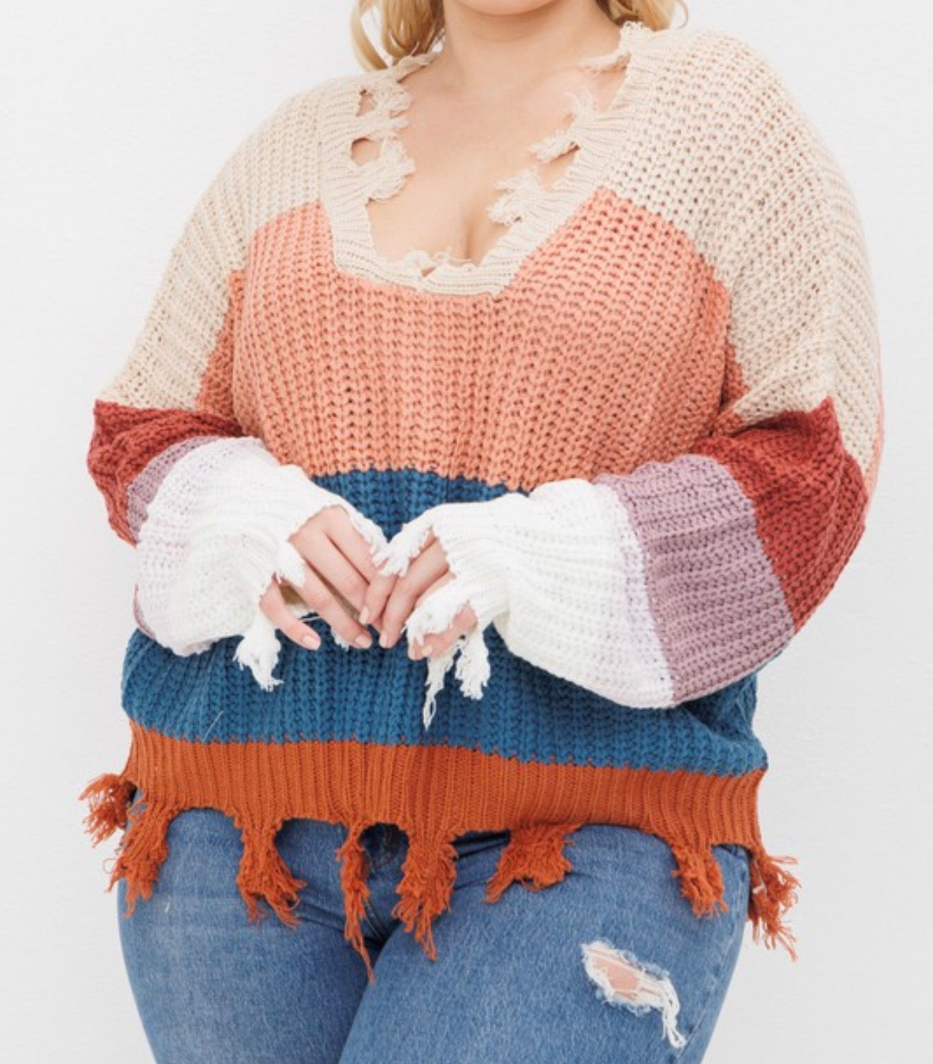 Oversized Stripe Sweater