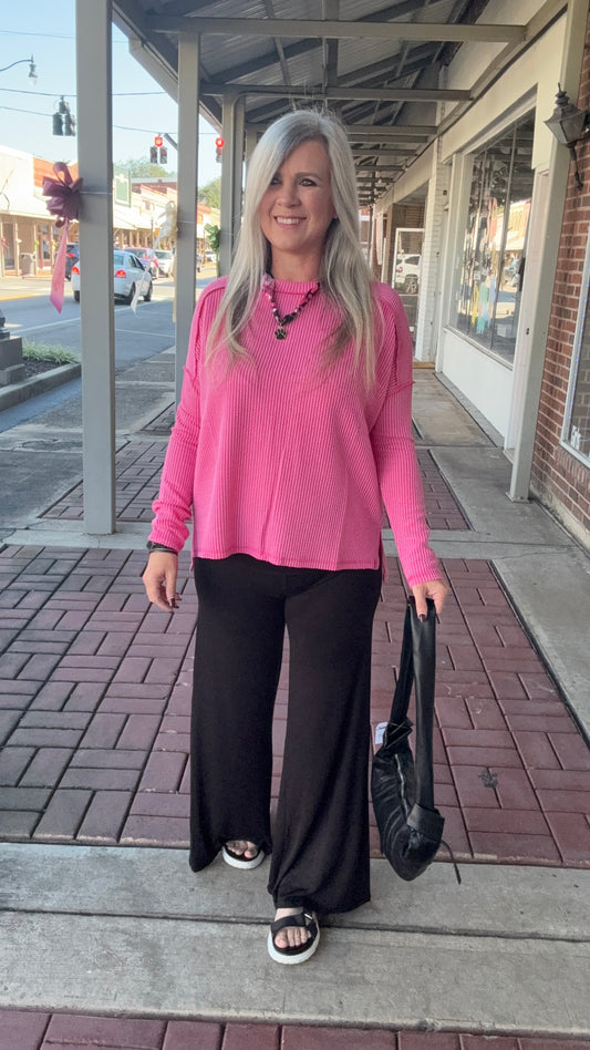 Long Sleeve Urban Ribbed Top