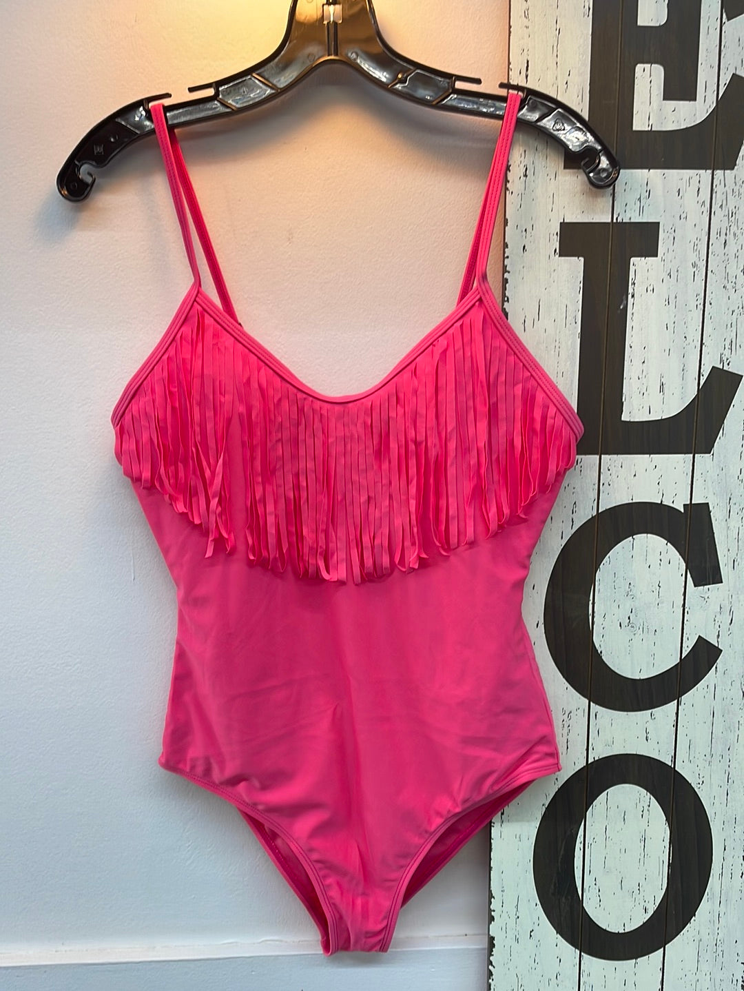 Pink Fringe Swimsuit