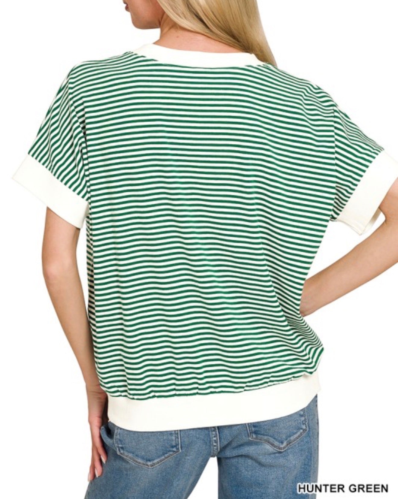 Banded Stripe Top