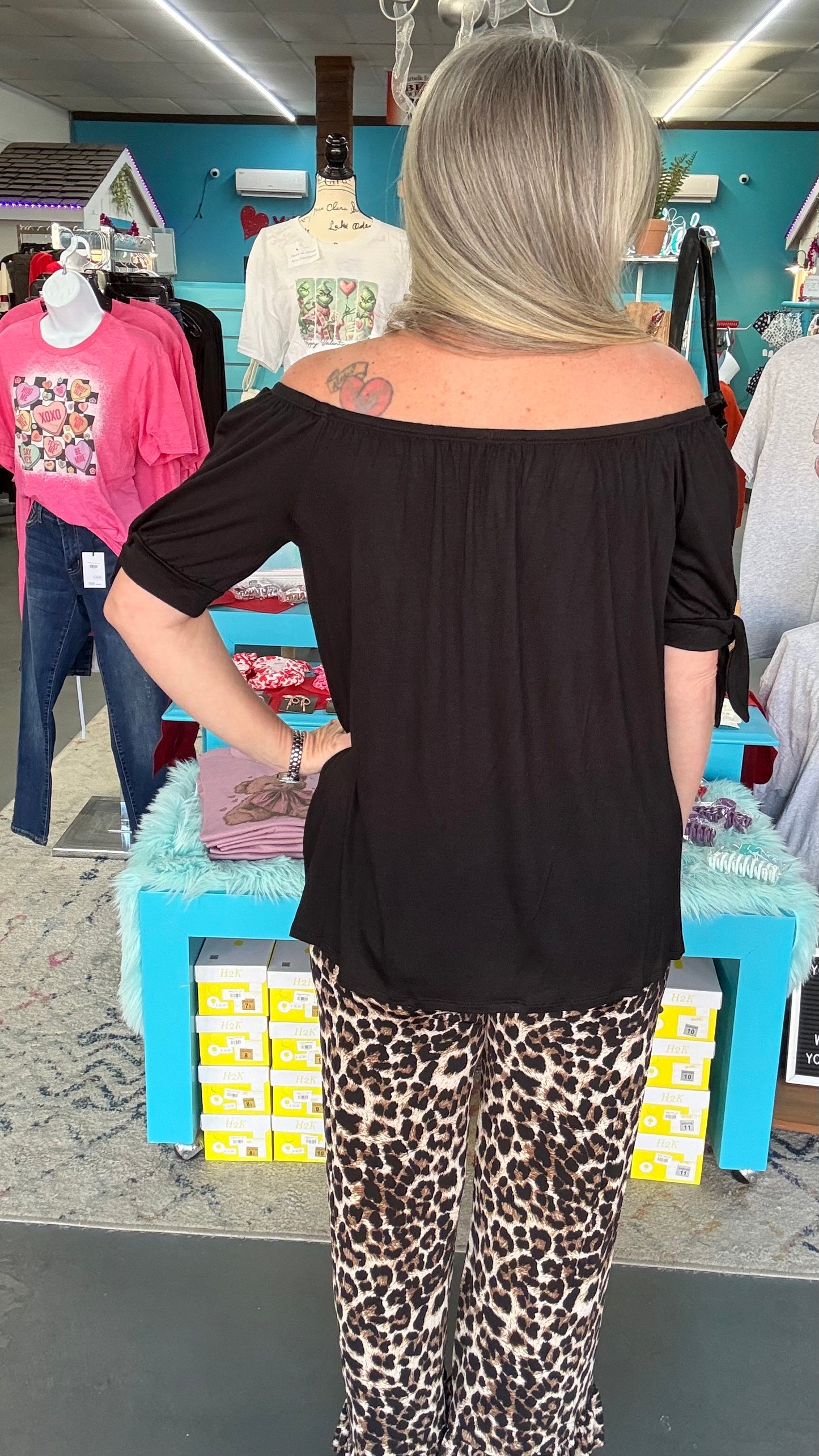 Off the Shoulder Swing Top