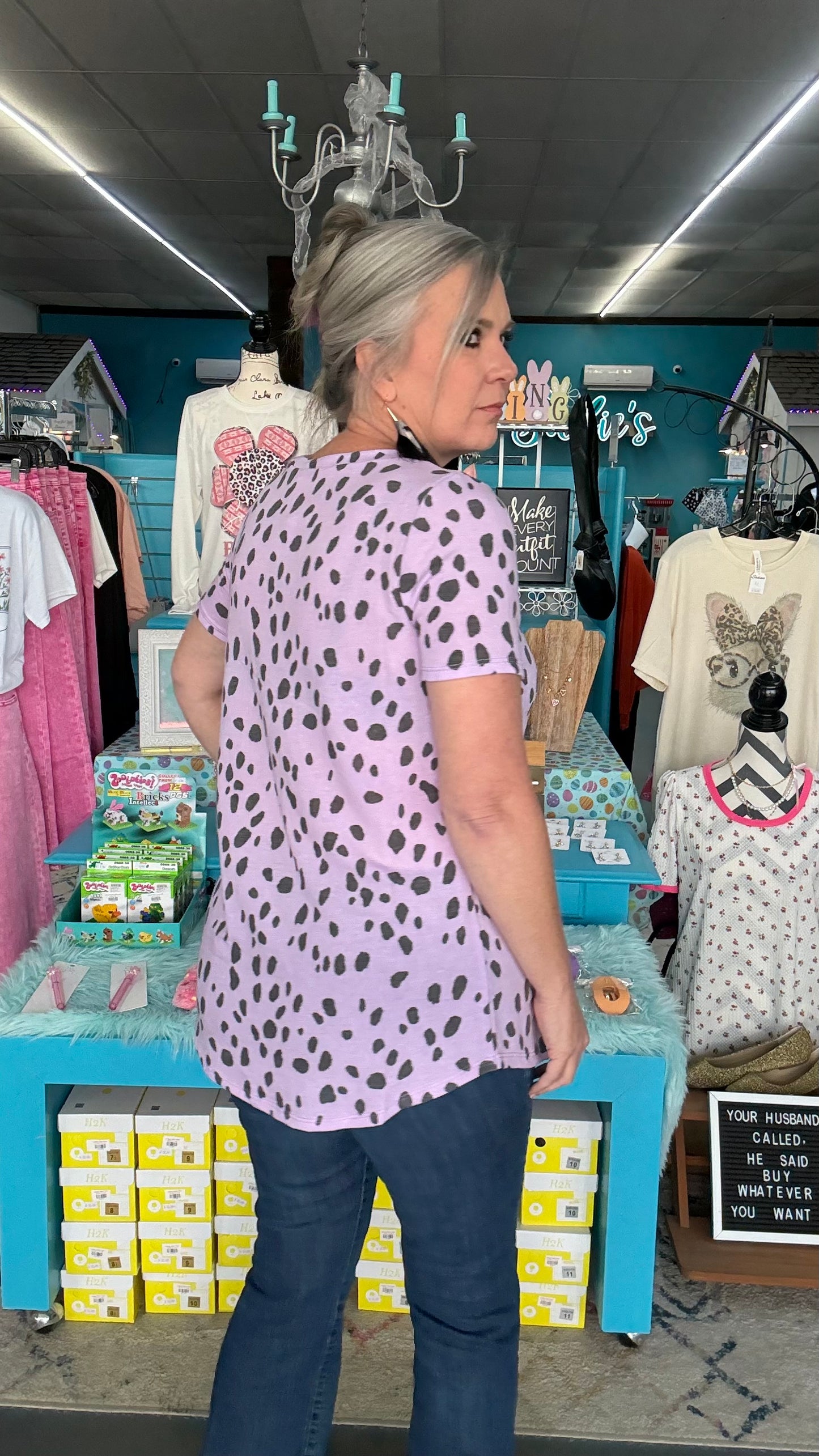 Dalmatian Print Top