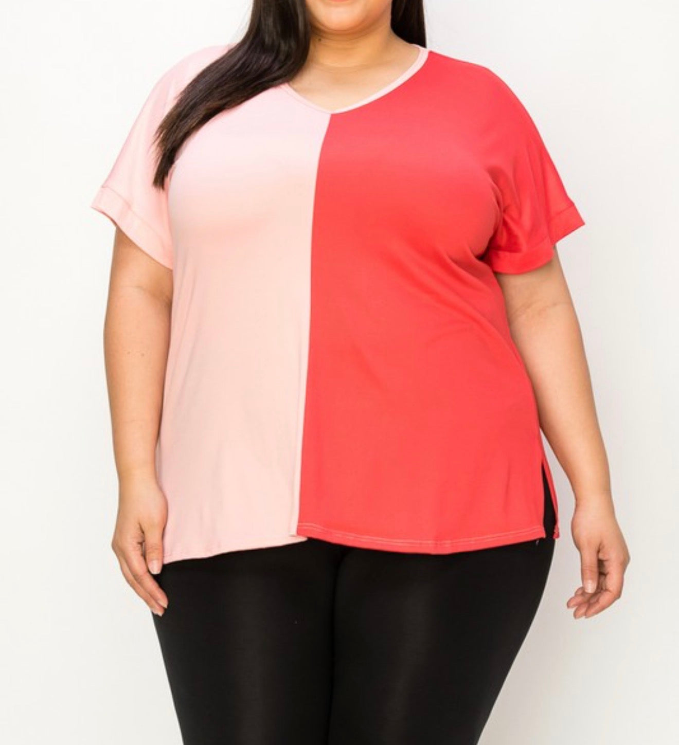 Two-Tone Tee-Plus