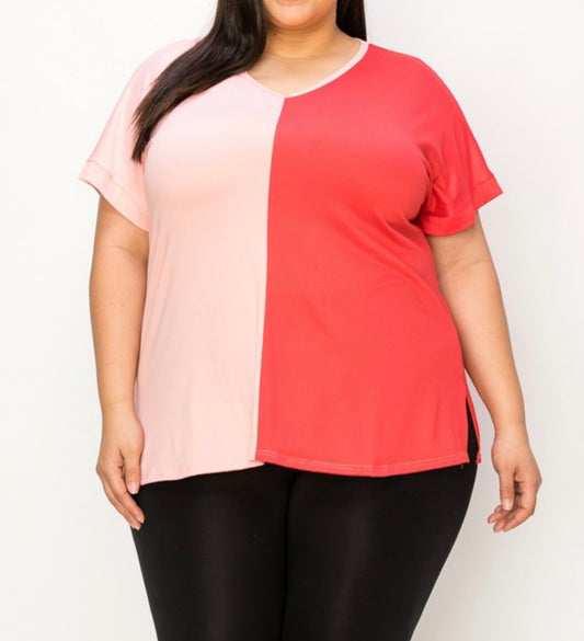 Two-Tone Tee-Plus