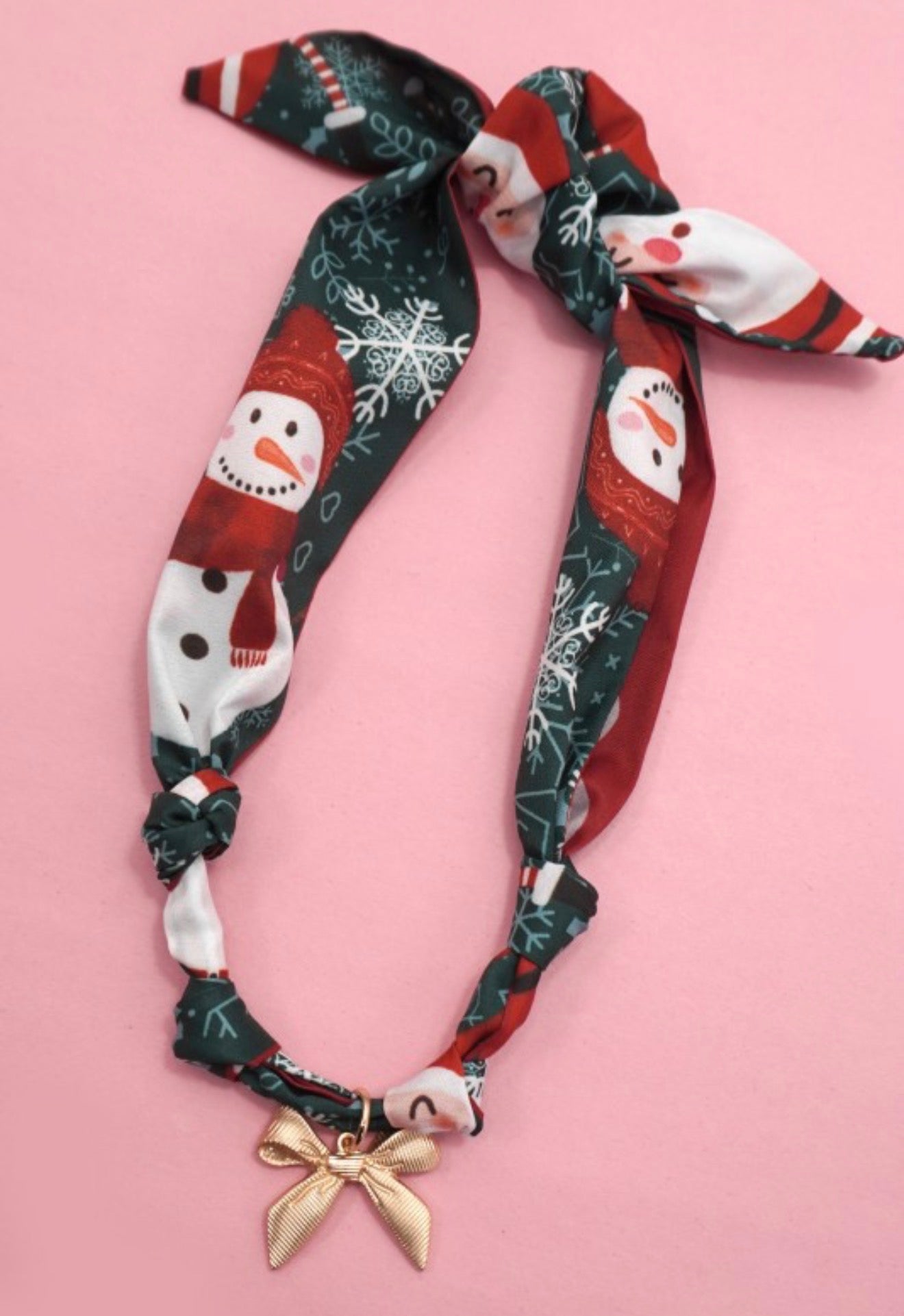 Christmas Scarf Necklace