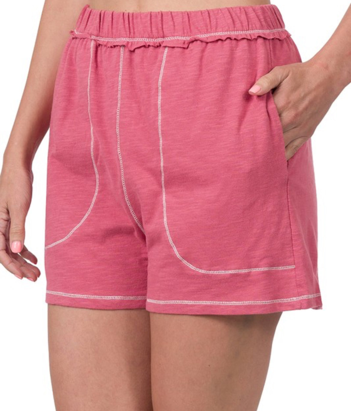 Contrast Stitch Shorts