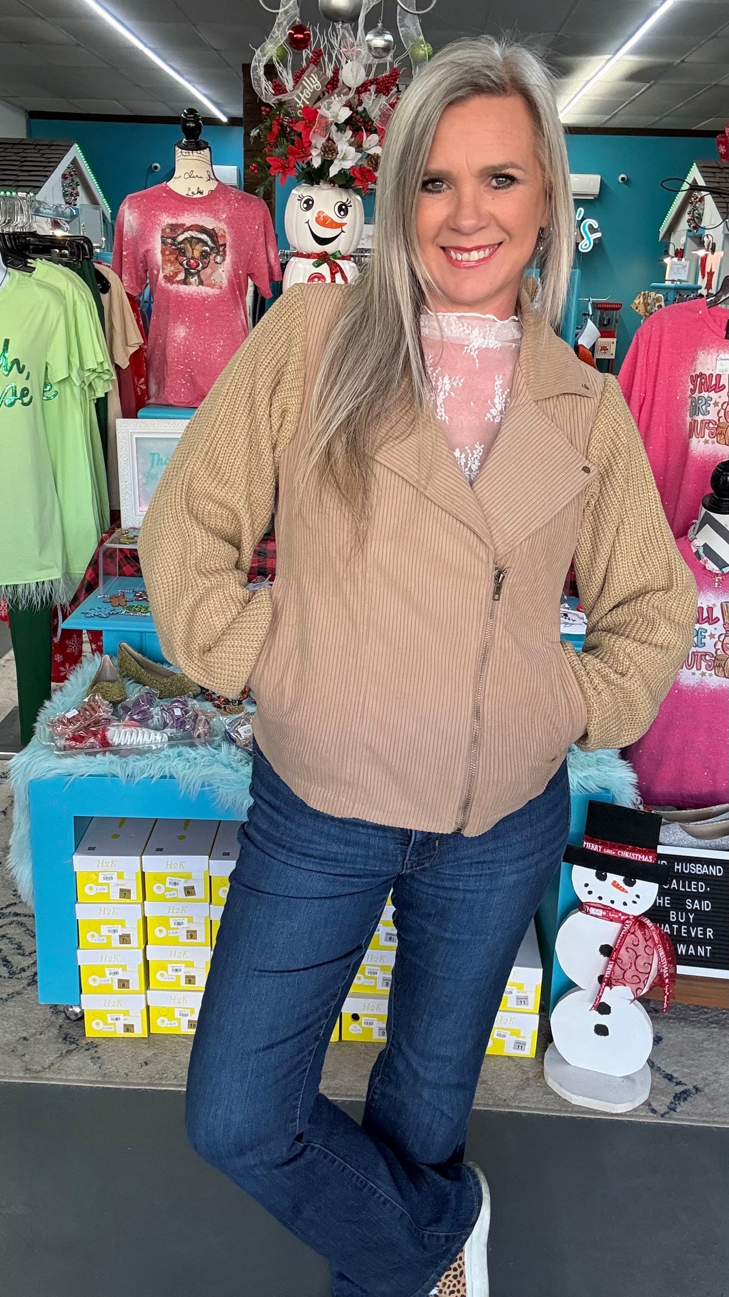 Corduroy Moto Jacket