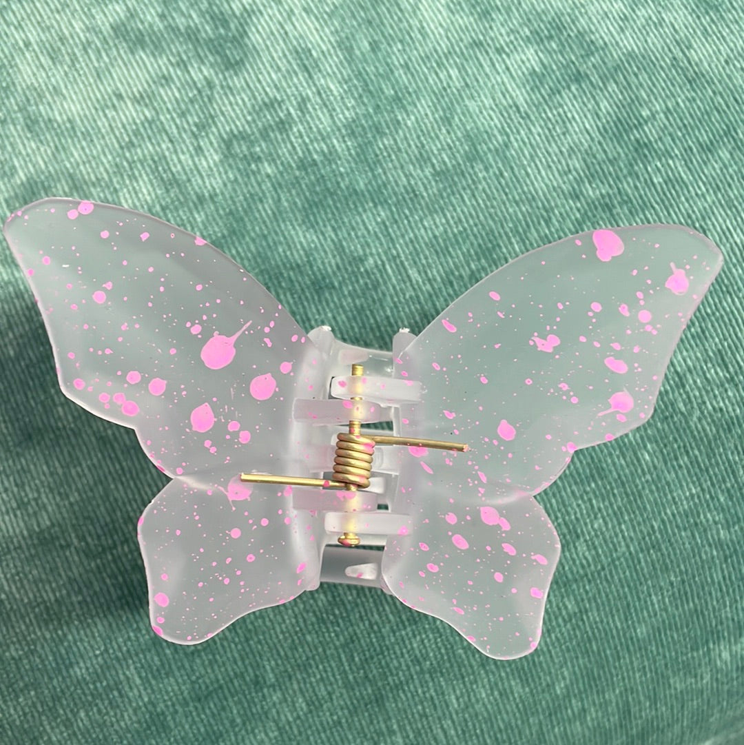 Paint Splatter Butterfly Clip