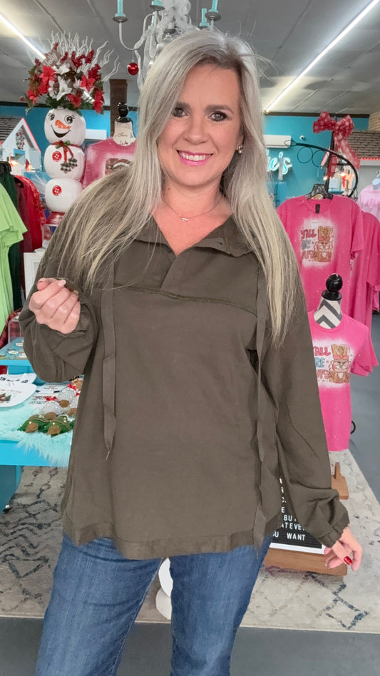 Olive Lightweight Hoodie