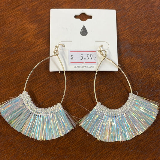 Iridescent Fringe Earrings