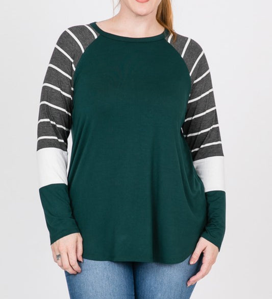 Hunter Green Raglan