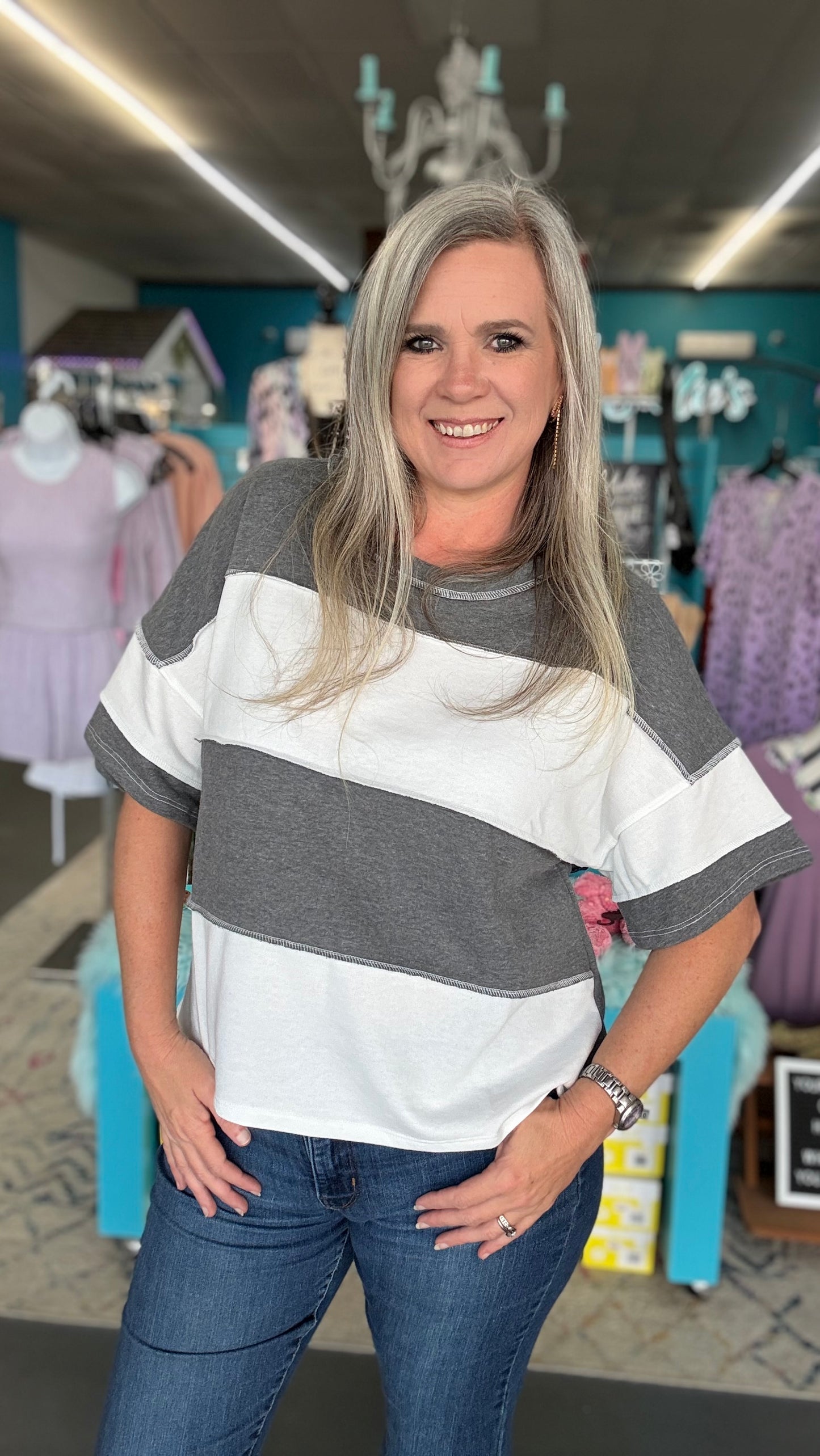 Reverse Stitch Top