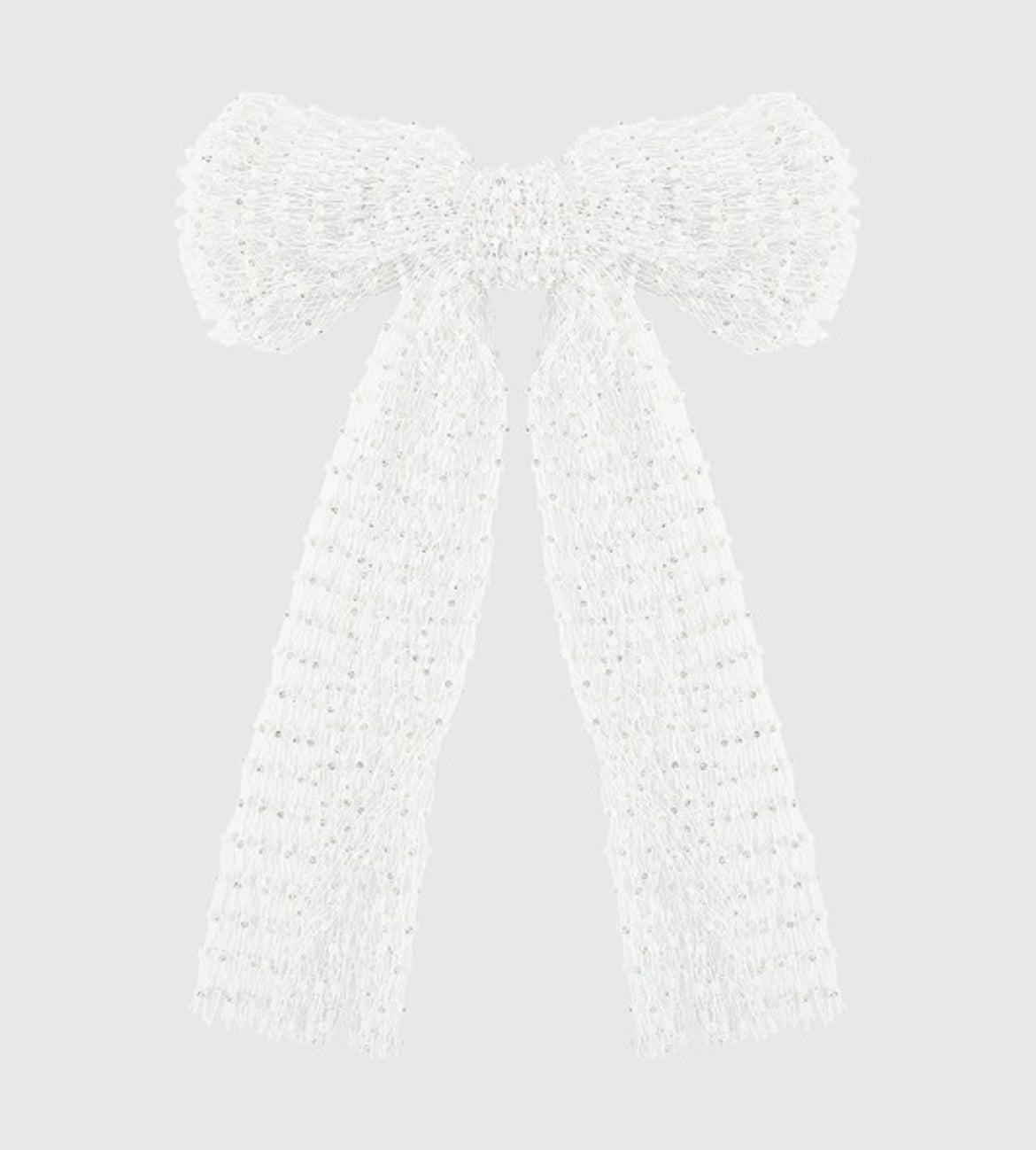 Mesh Rhinestone Bow