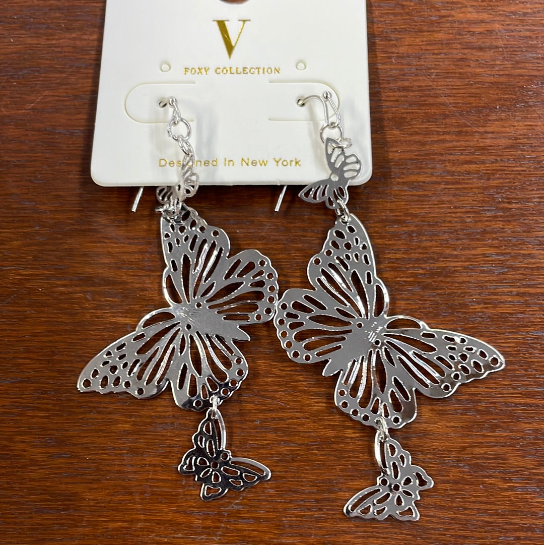 Butterfly Drop Earrings