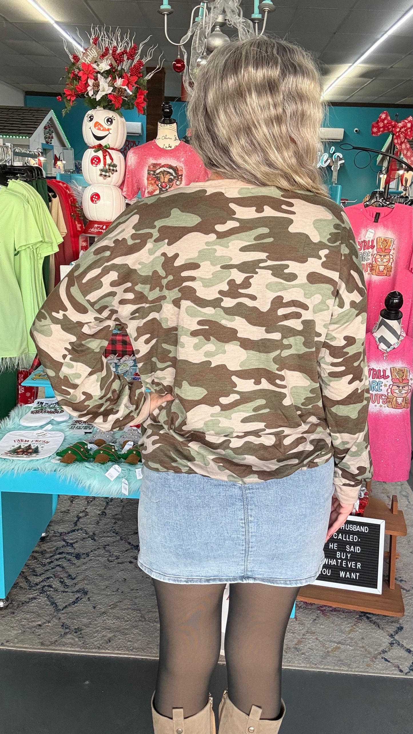 Camo Bubble Top