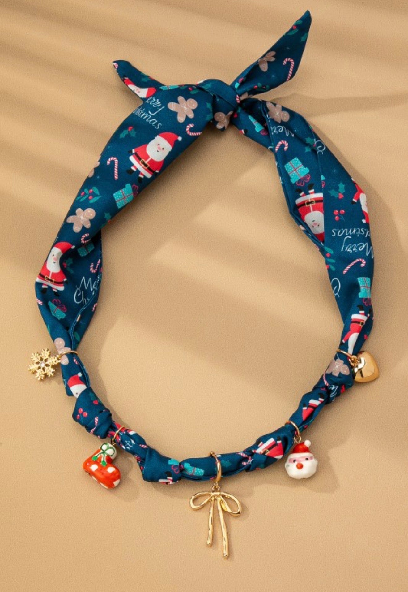 Christmas Scarf Necklace