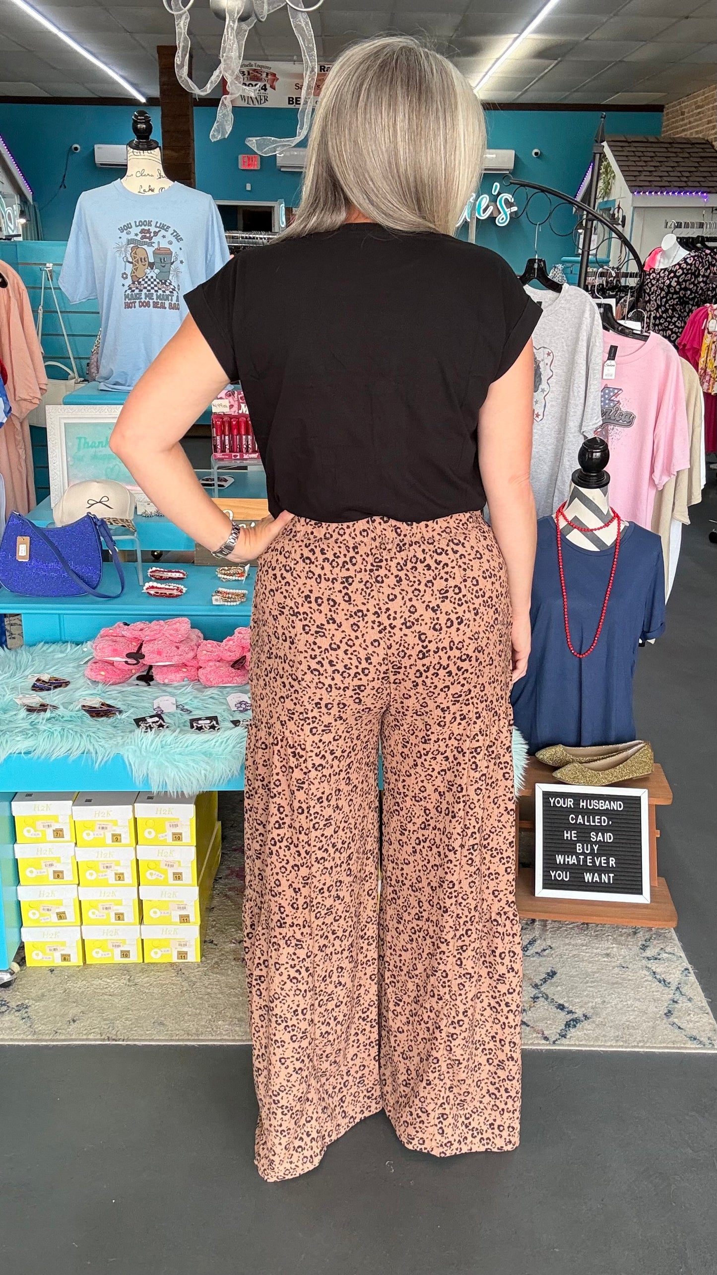 Leopard Tiered Pants