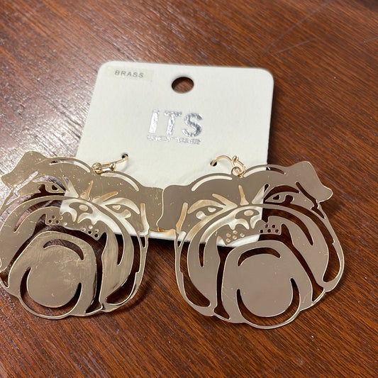 Bulldog Earrings