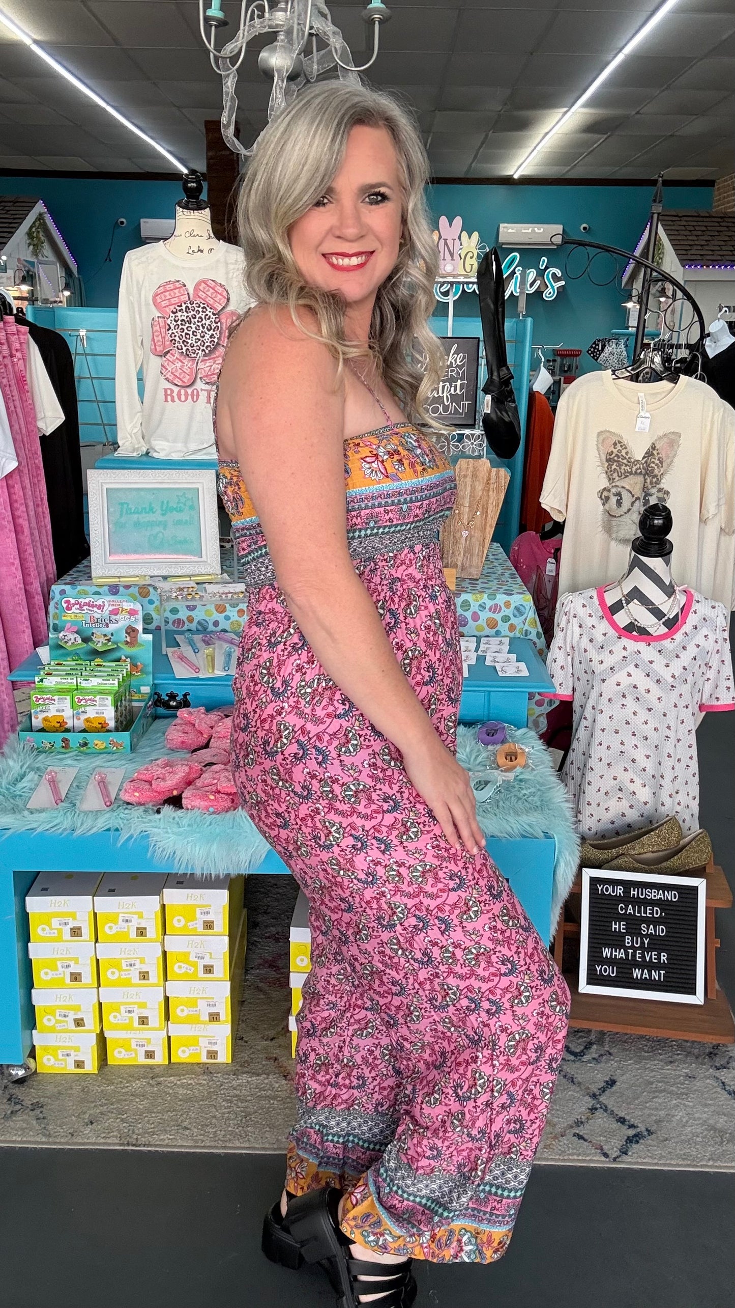 Floral Smocked Jumpsuit