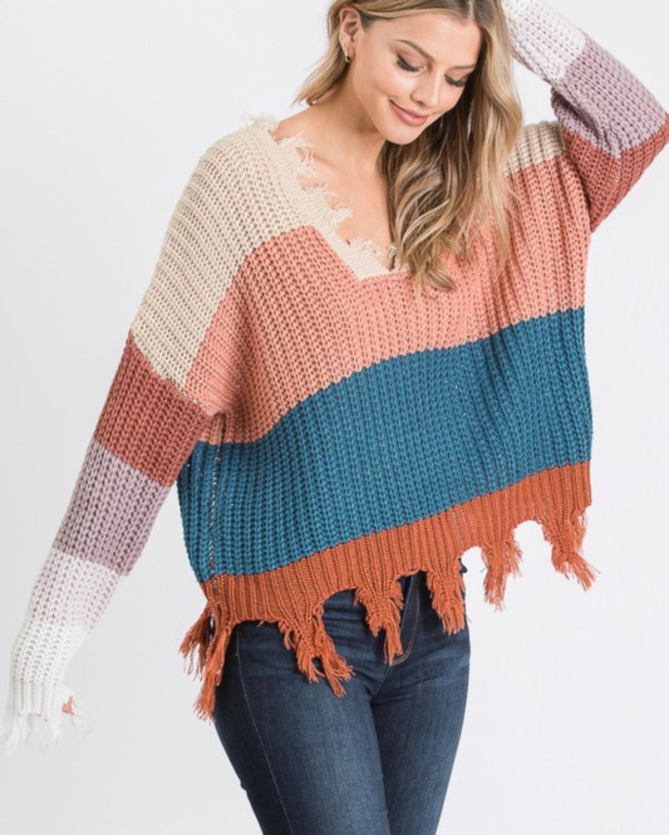 Oversized Stripe Sweater